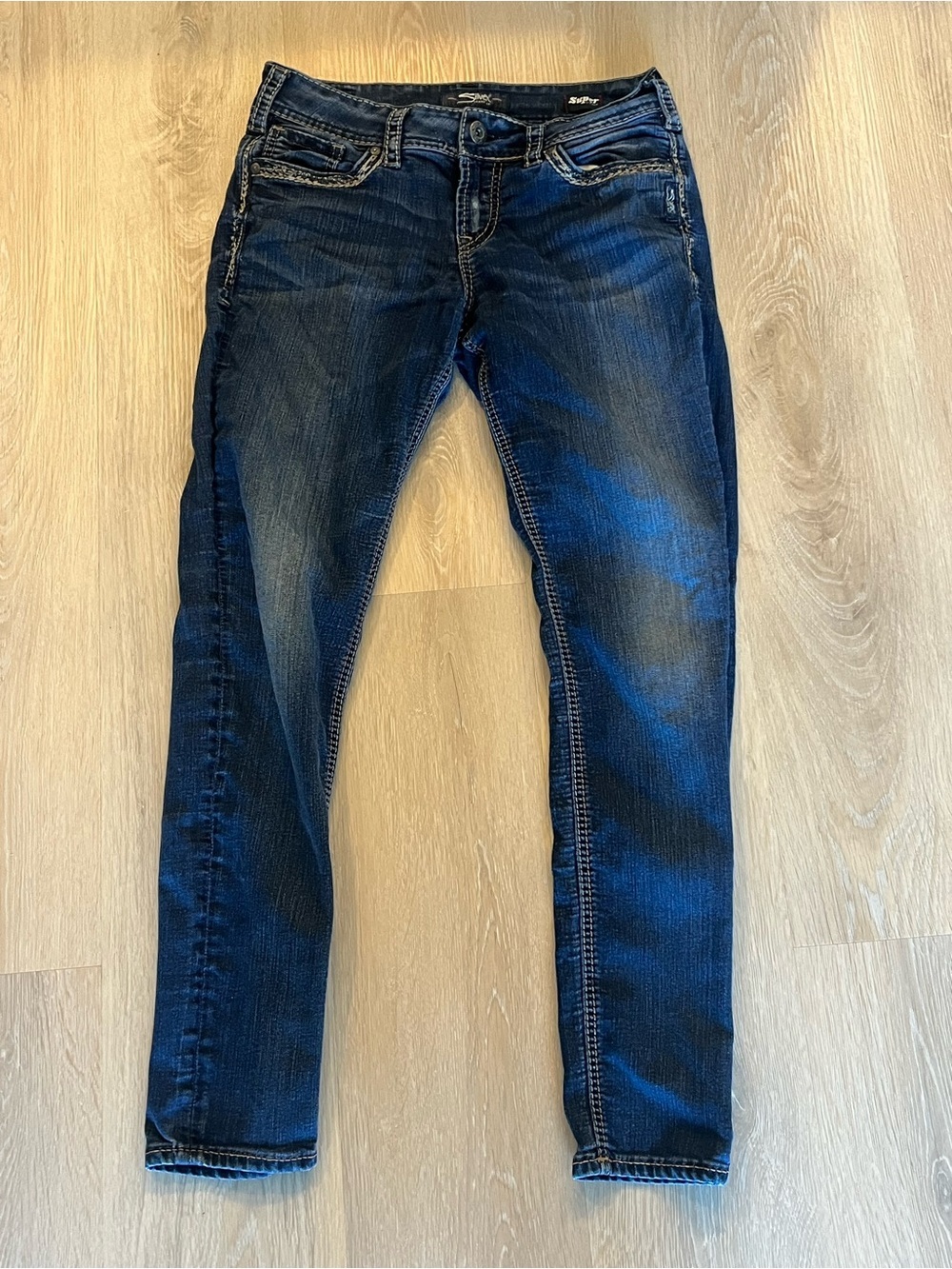 Silver Suki Mid Skinny Jeans 29x31
